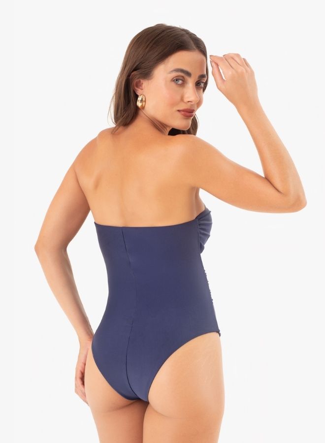 SWIMSUIT RUCHED NAVY
